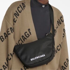 BALENCIAGA Wheel Nylon Shoulder Bag
